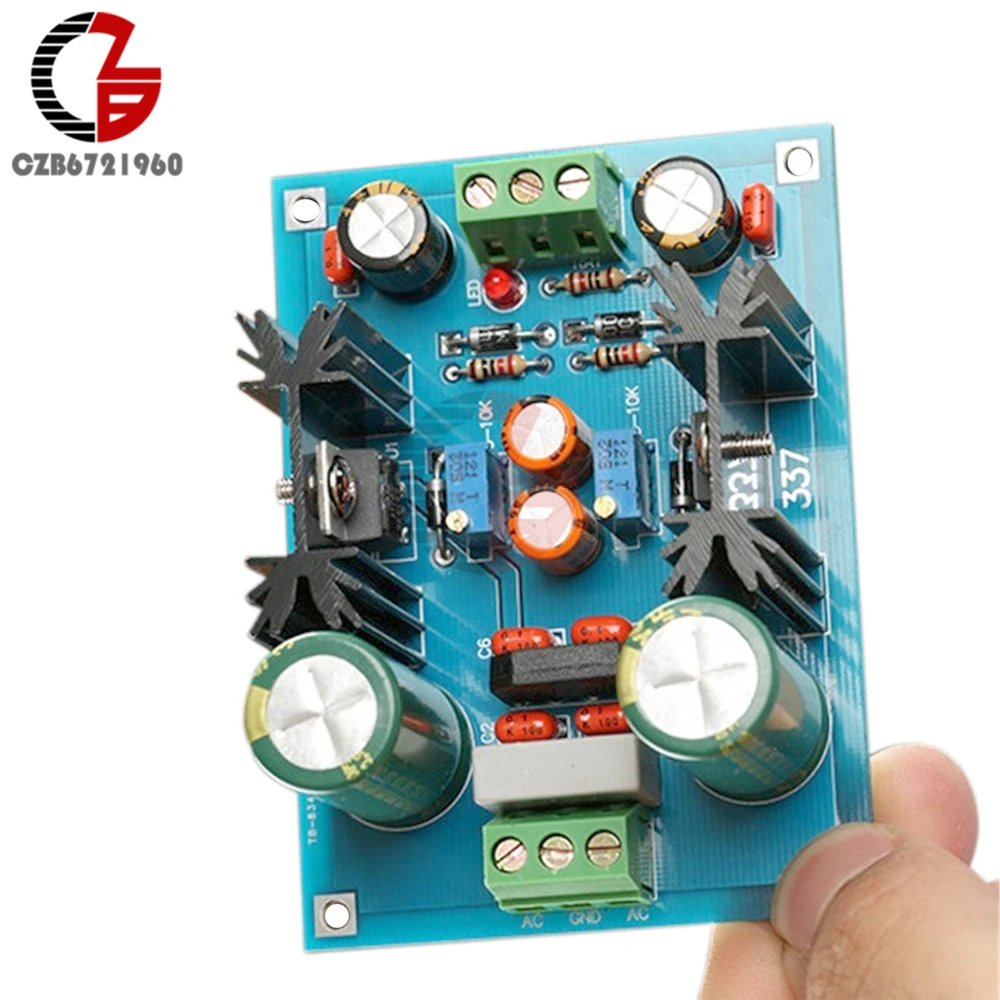 LM317 LM337 Регулируемая фильтрация питания наборы DIY AC/DC регулятор напряжения