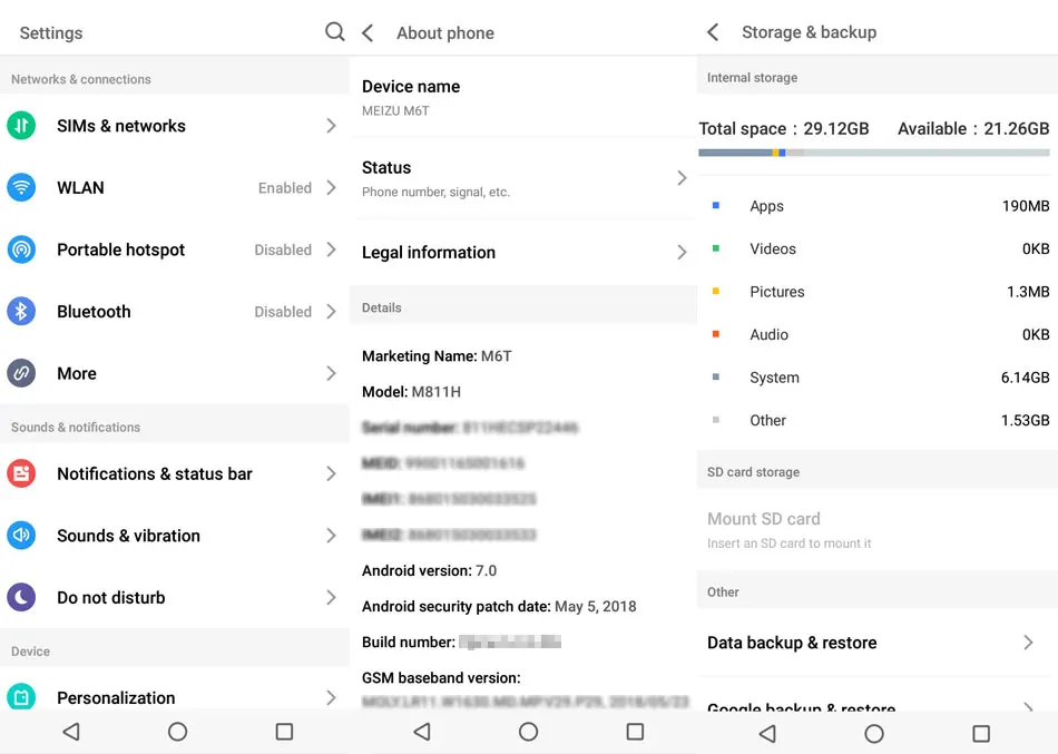 Официальная глобальная версия Meizu M6T 6 T, 2 ГБ, 16 ГБ, M811H, мобильный телефон MTK6750, четыре ядра, 5,7 дюйма, 18:9 экран, двойная задняя камера, отпечаток пальца