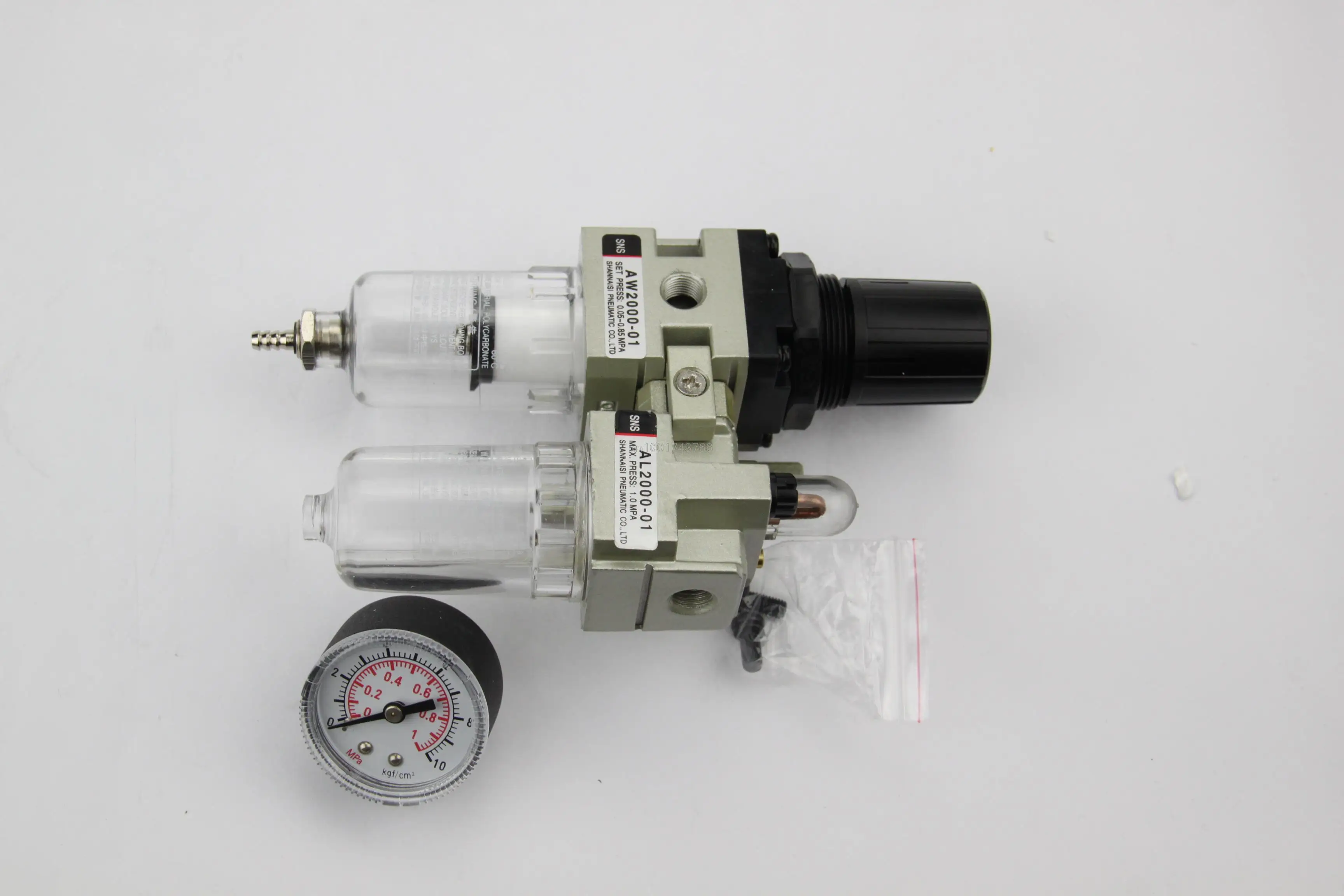AC2010-01A 1/8&quotPT SMC manual drain type air filterSNS pneumatic components gas source processor two joint oil-water separator |