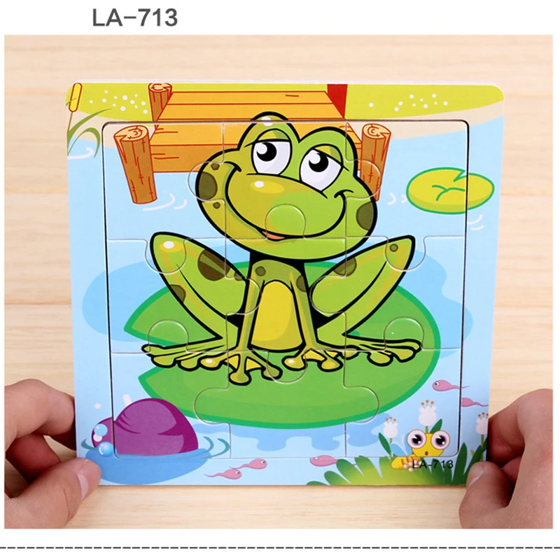 10 шт./лот густой лес Паззлы красочный мультфильм головоломки ребенок животных