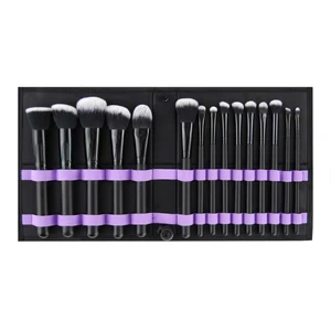 Kaizm 15 шт. набор кистей для макияжа с сумкой, пудра, основа для макияжа, тени для век, косметика, красота, мягкий инструмент для волос, набор кистей для макияжа