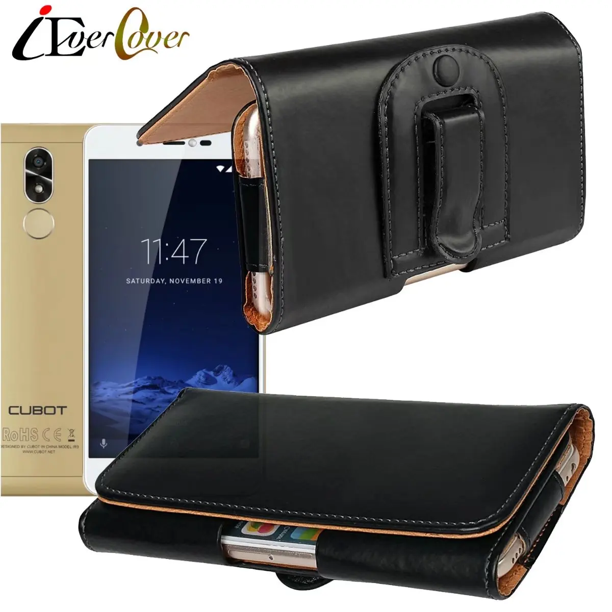Горизонтальный Премиум кожаный чехол для Cubot Cheetah 2 Dinosaur H2 S550 / Pro Note S X10 X11 X15