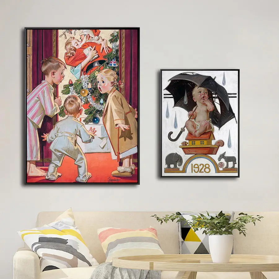 

Украшение дома Печать художественные настенные картины для гостиной плакат печать на холсте Американский Иосиф христианские дети