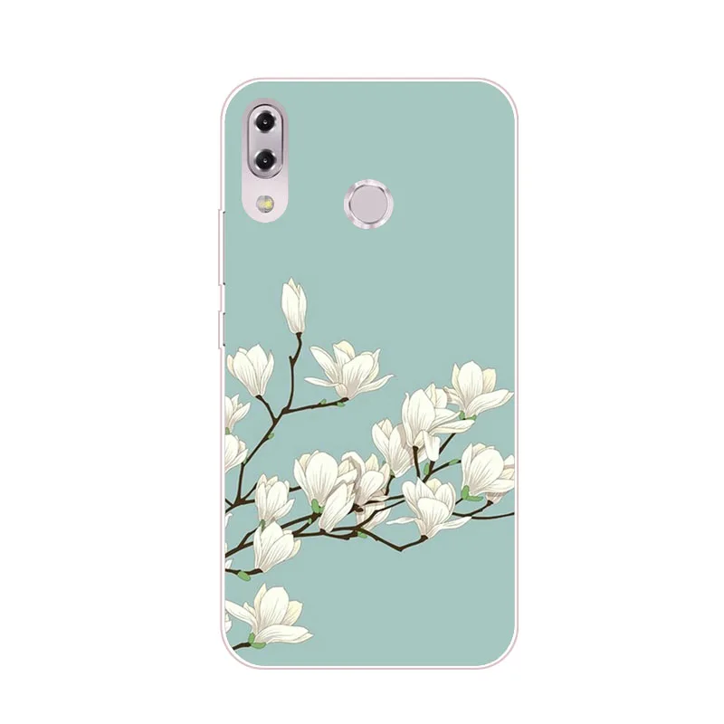 Чехол для Asus Zenfone Max Pro M1 zb601kl zb602kl силиконовый чехол из мягкого ТПУ с цветочным