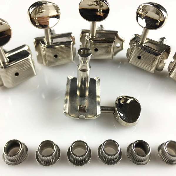 1 комплект 6 линейный Винтаж Электрогитары Колки тюнеры для ST &amp TL гитара серебро