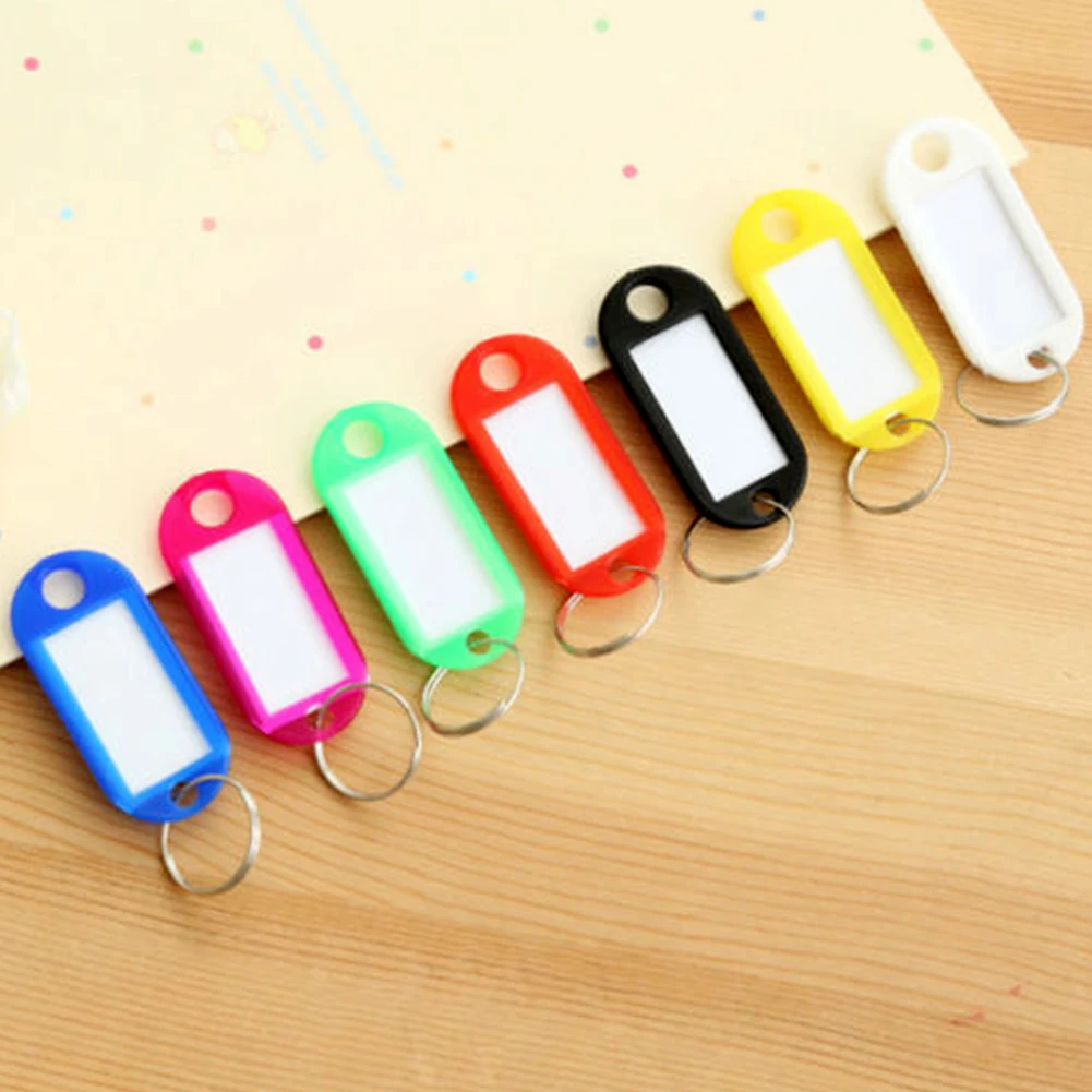Пластиковые карты для ключей Ассорти брелоков кольца идентификационные бирки