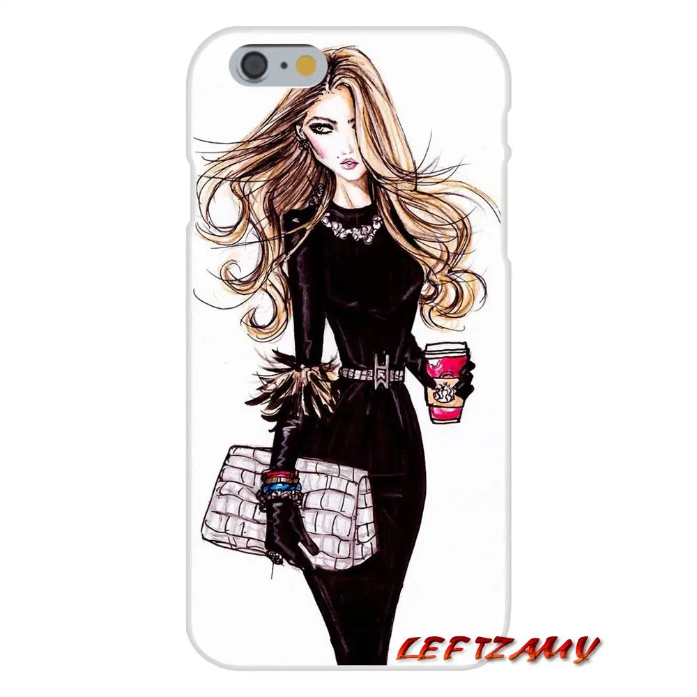 Soft Transparent Shell Covers Cartoon Fashion Girl Painted For Samsung Galaxy S3 S4 S5 MINI S6 S7 edge S8 S9 Plus Note 2 3 4 5 8 | Мобильные
