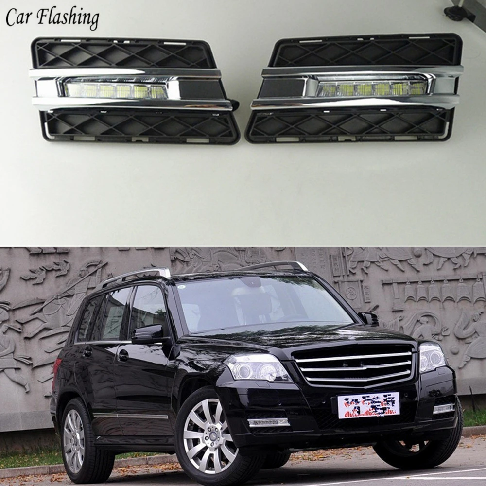 Автомобильный мигающий 1 комплект светодиодный DRL дневные ходовые огни дневного