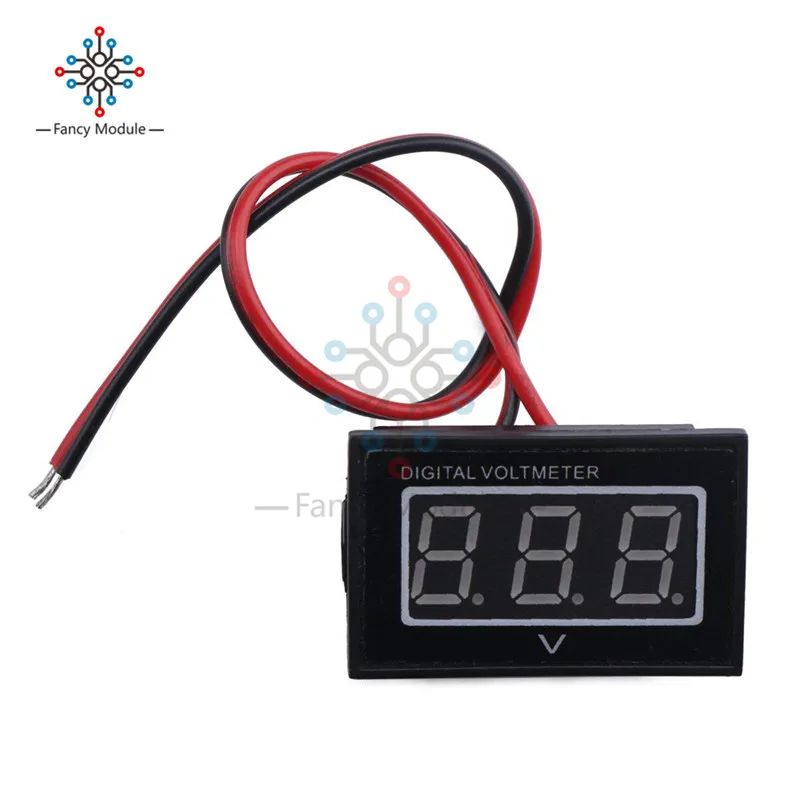 Waterproof Digital Voltmeter Voltage DC 2.5-30V Green LED Vehicles Motor Volt Panel Meter | Инструменты