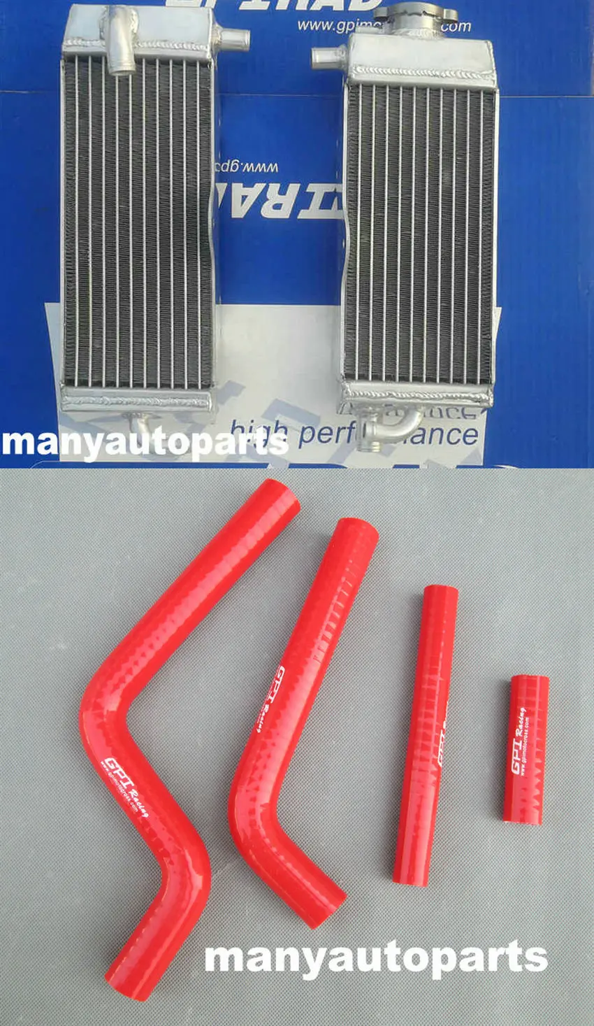 Радиатор и красный шланг для YAMAHA YZ125 YZ 125 1996 97 98 99 00 2001 2000 1998| |
