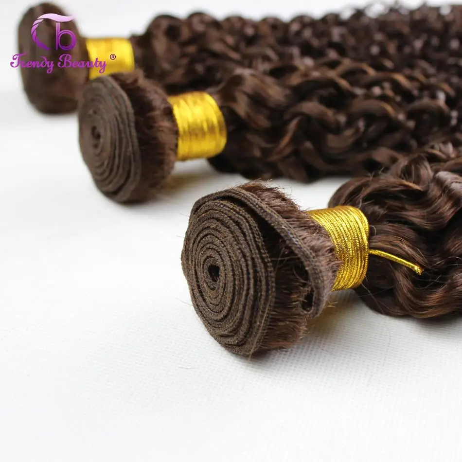 Модные красивые волосы 4 пучка в общем бразильские кудрявые вьющиеся