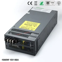 universal15v 66a 1000w regulated switching power supply transformer100 240v ac to dc for led strip light lighting cnc cctv motor
