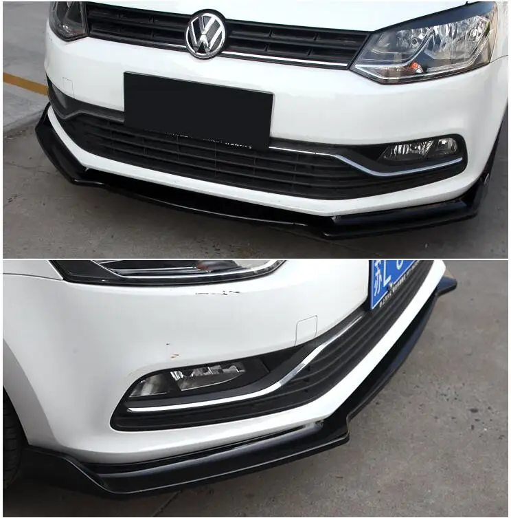 ABS передний сплиттер бампер спойлер Диффузор Крышка для VW POLO по EMS