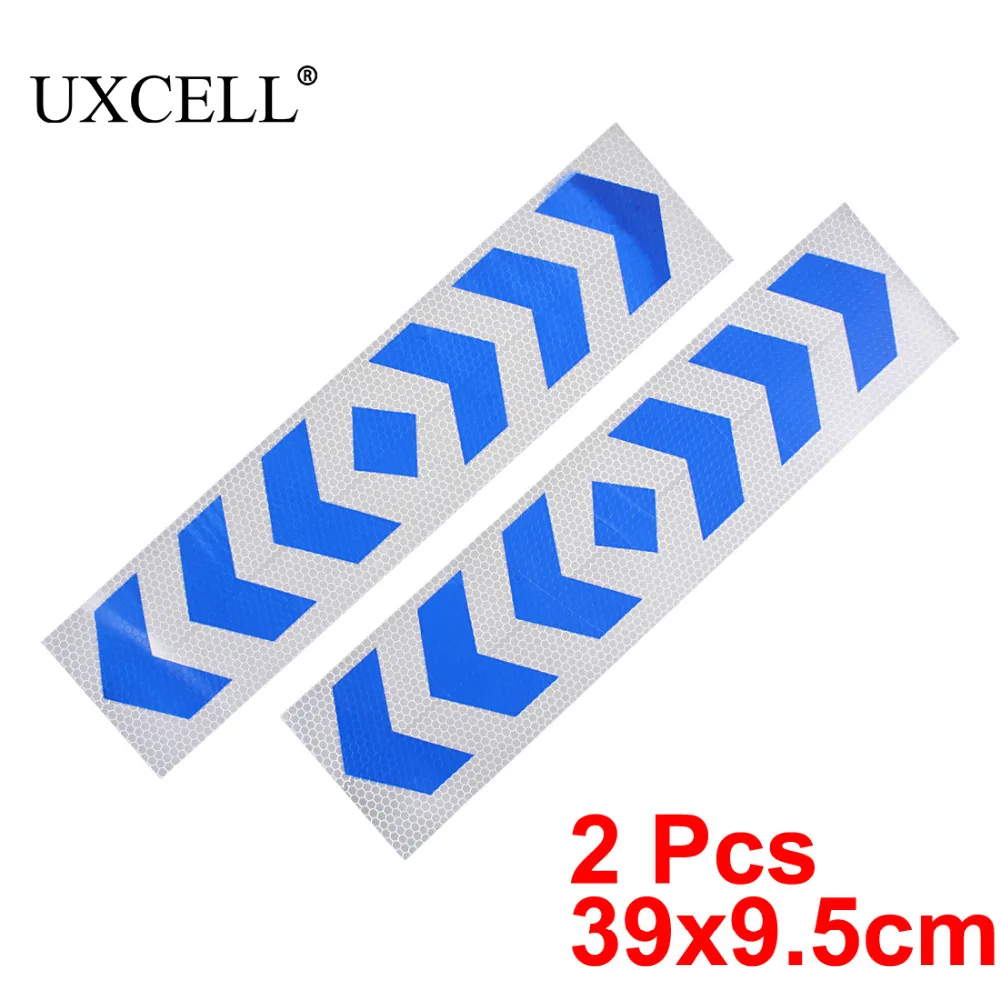 UXCELL 2 шт. самоклеящаяся Автомобильная Светоотражающая Предупреждение ющая