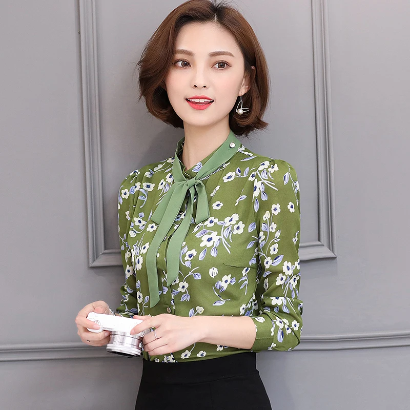 Blusas Femininas 2017 Весенняя Мода Кружева Цветочные Печати Топы Новый Корейской Версии