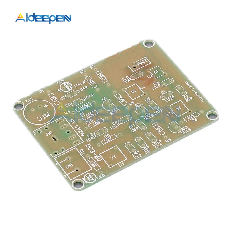 DC 3 V-6 V 88-108MHz FM частотная модуляция беспроводной передатчик наборы DIY fm-передатчик