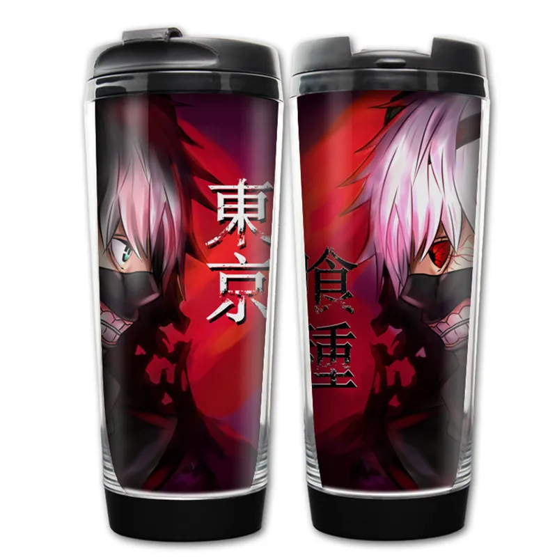 400 мл аниме Токийский Гуль Kaneki Ken дизайнерская пластиковая бутылка для воды посуда для напитков на открытом воздухе - Цвет: Style 5
