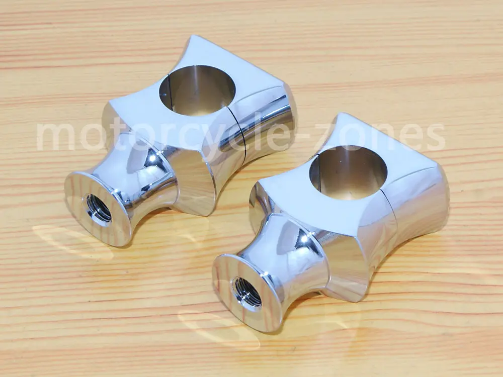 Хром 1 &quot25 мм мотоциклетные Кафе Racer Руль Riser зажим для Harley Custom Bobber Chopper |