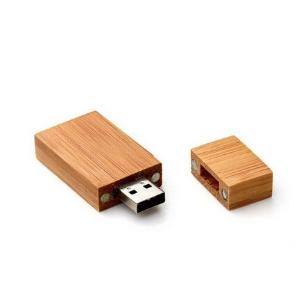 Прямая поставка Подарочная коробка совершенно новая Бамбуковая usb 2 0 флеш