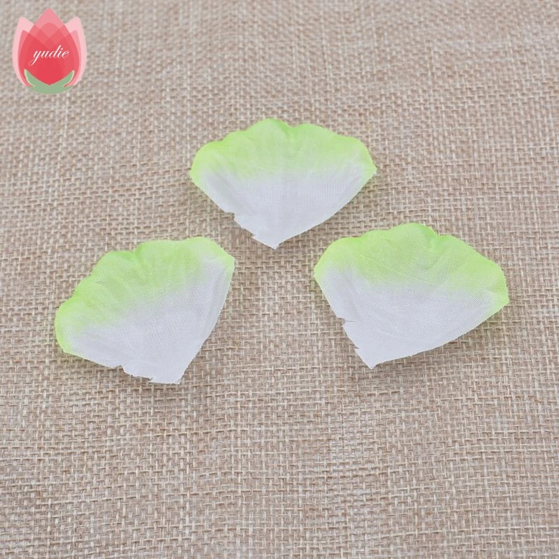 Light green 100 шт шелковые романтические искусственные лепестки Листья цветка розы для свадебной вечеринки украшения дома Розы Декоративные DIY ВЕНОК поддельные цветы - Цвет: Light green