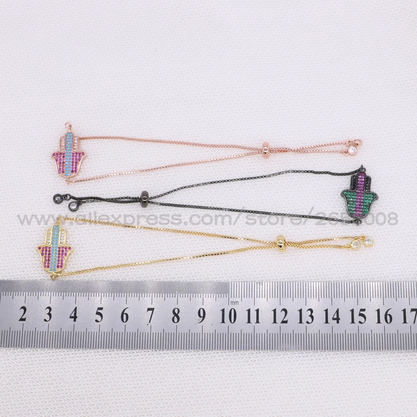 Ручной регулируемый браслет-цепочка микро проложить в форме цветка ювелирные