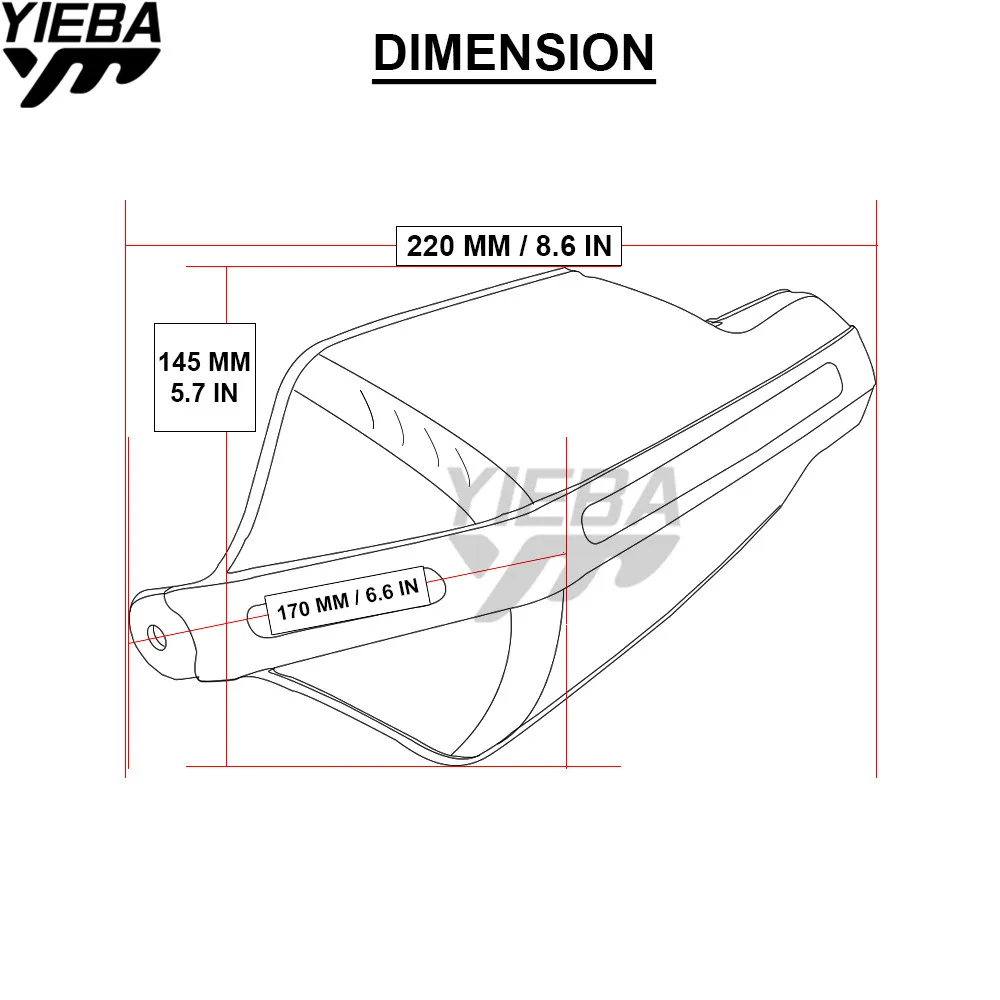 22mm Universal Motorcycle Hand Guard Handguard Shield Windproof bike Motocross Protector Modification Protective Gear | Автомобили и