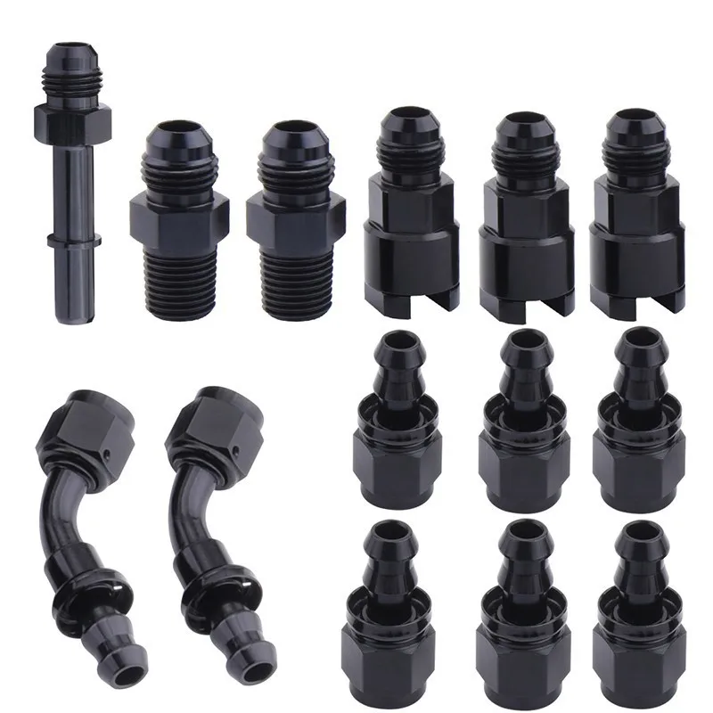 evil energy AN6 Complete LS Conversion Fuel Injection Line Fitting Install Kit EFI FI |