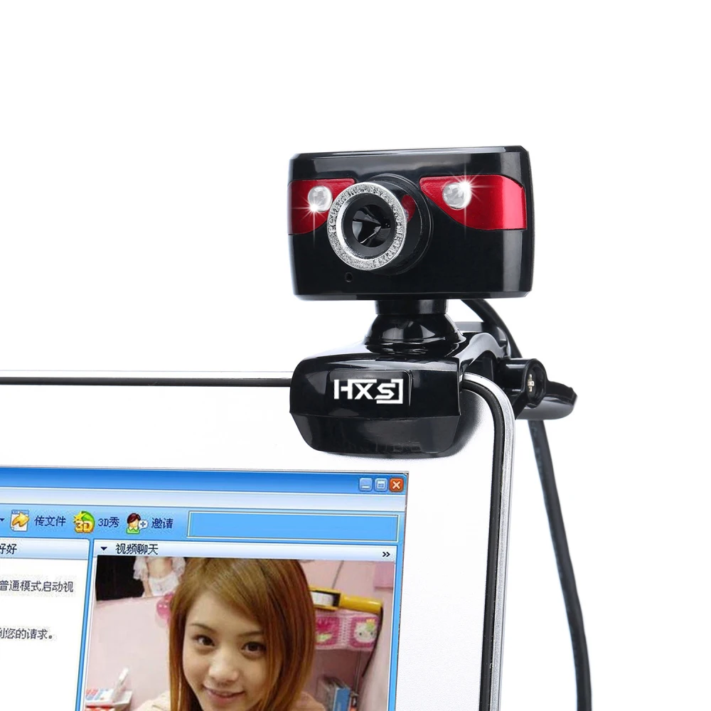 Hxsj USB 2,0 веб-камера 12,0 мегапикселей цифровая видео HD веб-камера со встроенным звукопоглощающим микрофоном для компьютера ПК ноутбука