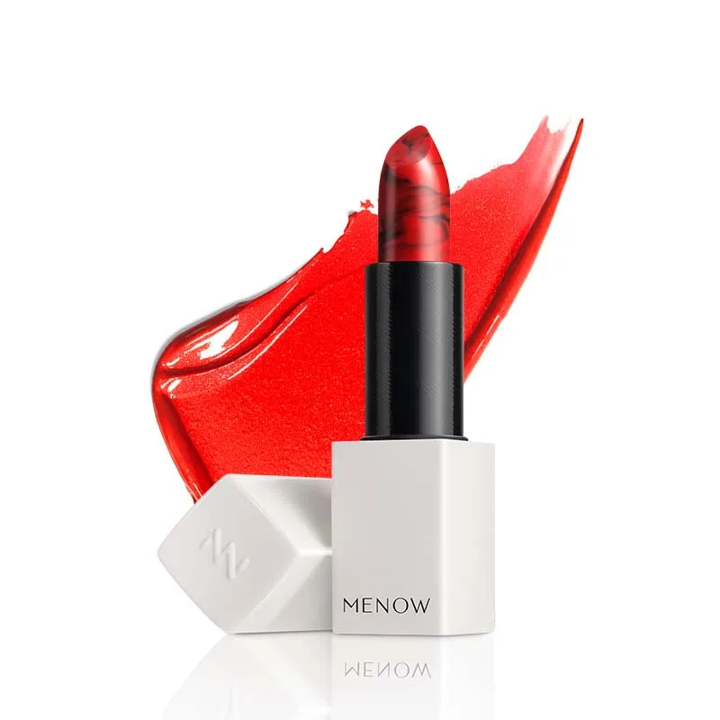 MENOW Brand Make up Sexy Color Lipstick Moisturizing Lock All day Lasting Lip Cosmetic |
