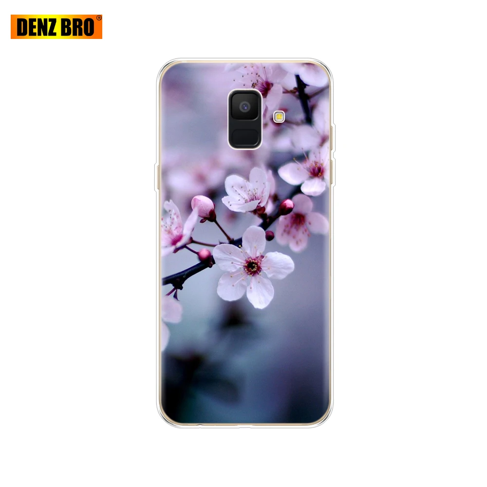 Для samsung Galaxy A6 чехол Dual SIM SM A600 A600F чехол для телефона samsung A6 plus A605 A605F защитный ковер бампер - Цвет: 61871