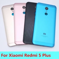 new for xiaomi redmi 5 plusmee7 spare parts back battery cover door housing side buttons camera flash lens replacement