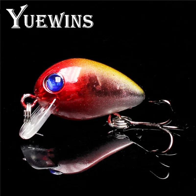 Yuewins 1 шт. приманка для рыбной ловли 30 мм 5 г кренкбейты жесткая рыба искусственные