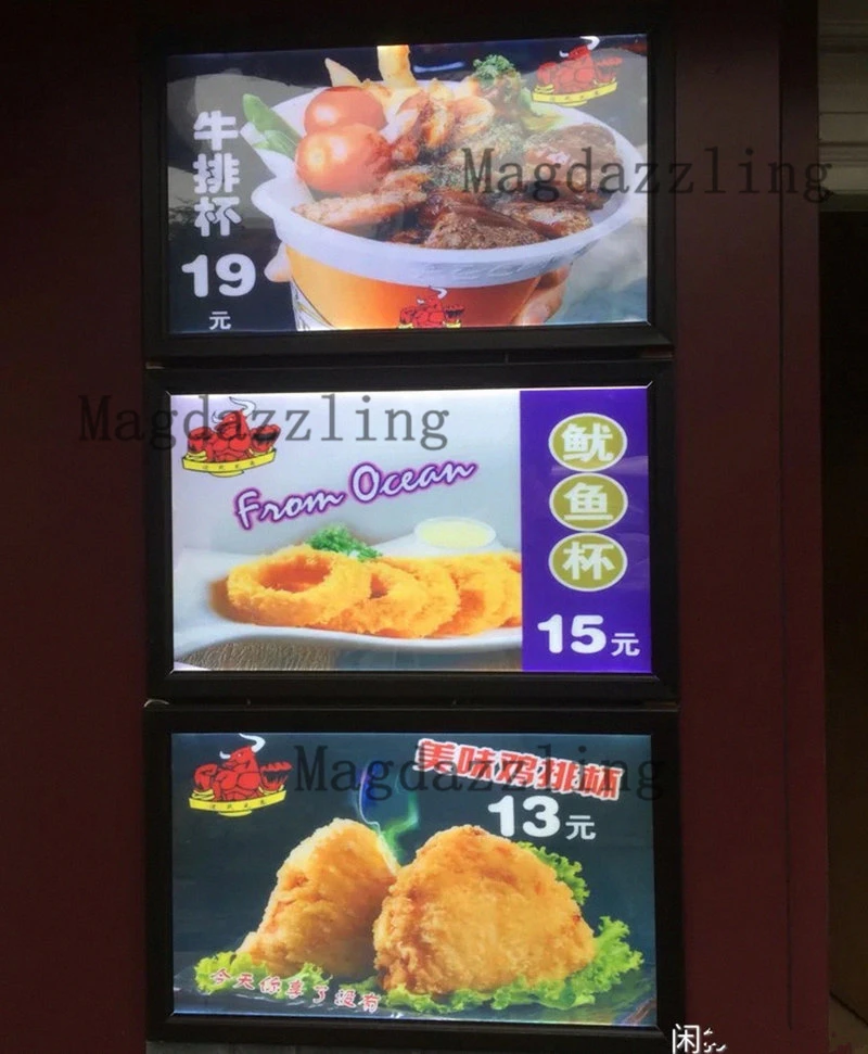 5 шт. тонкие светодиодсветодиодный доски для меню с подсветкой по краям