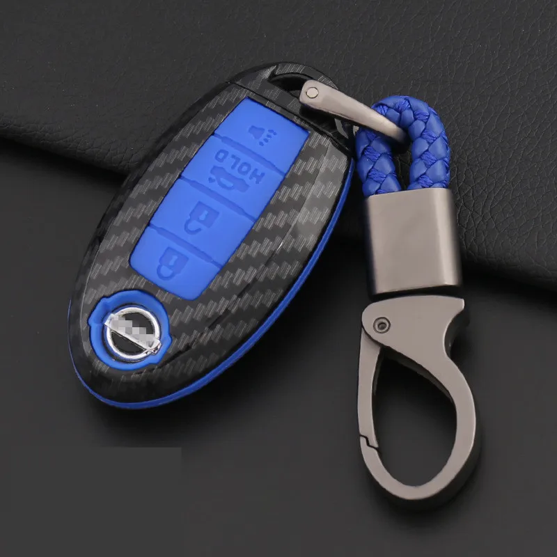 Carbon Fiber Shell Car Remote Key Cover Case For Nissan Qashqai J10 J11 X-Trail t31 t32 kicks Tiida Pathfinder Murano Note Juke |