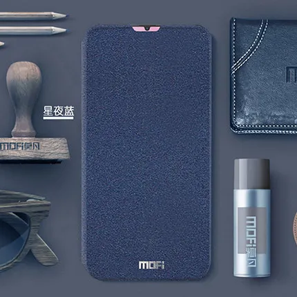 Mofi Тонкий флип-чехол s для Xiaomi Mi 9 чехол/для Xiaomi Mi 9 Lite/Se/Pro Чехол из искусственной кожи+ ТПУ силиконовый чехол для телефона - Цвет: Синий