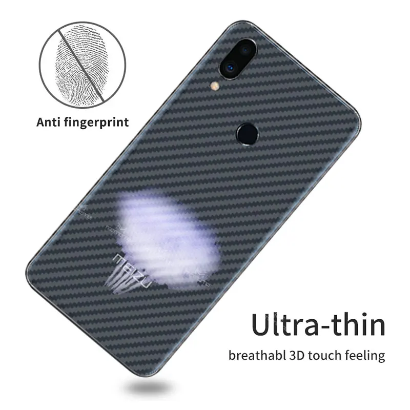 5 шт./лот для MEIZU Note9 note 9 3D защитная задняя пленка из углеродного волокна Note