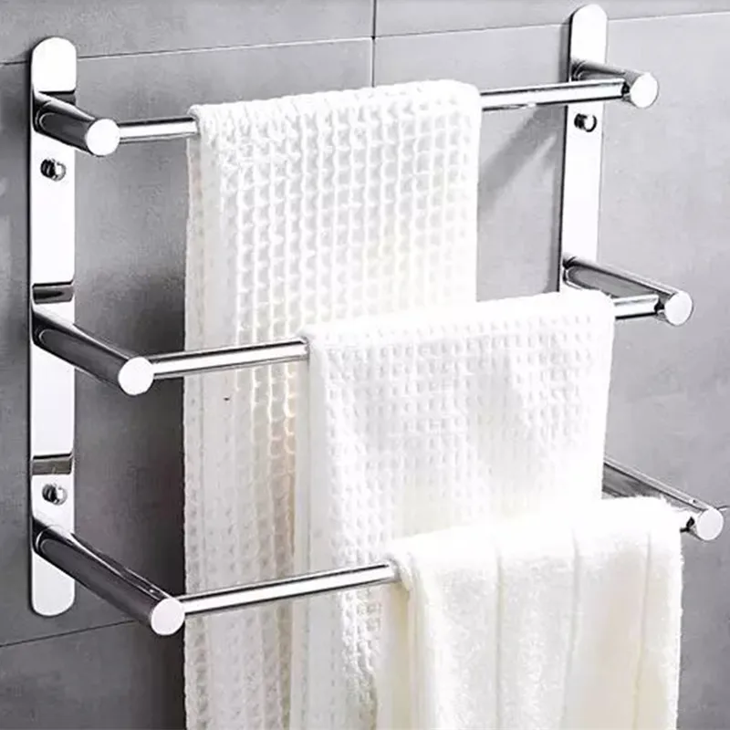 Вешалка для полотенец из нержавеющей стали 304 длина 60 см|towel rack|bathroom towel rack3 rack |