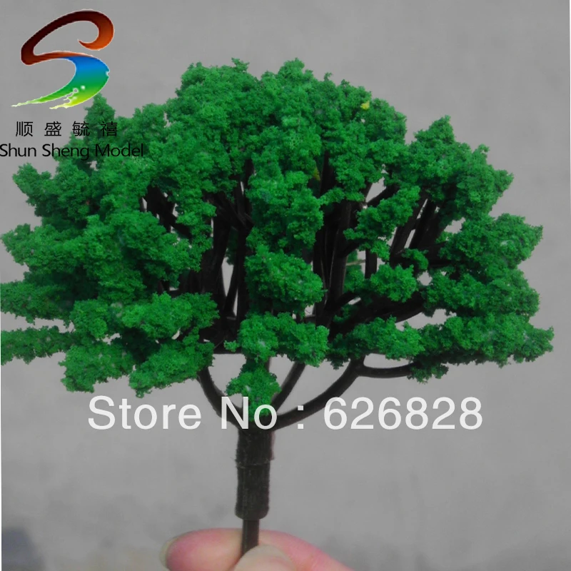 

model Plastic scale tree for building model layout model tree with leaf 50PCS