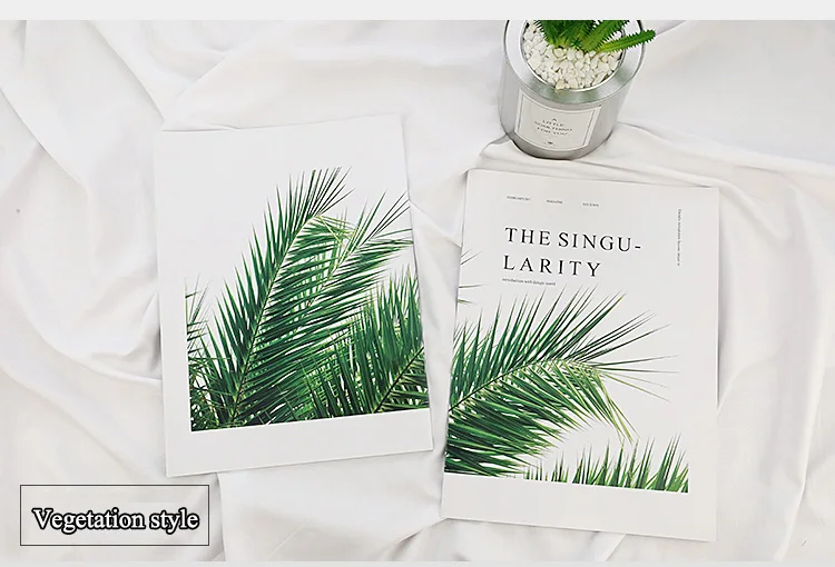 Vegetation style INS реквизит для фотосъемки Английский Журнал 28*21 см DIY Декорация фона аксессуары для фотостудии украшения для продуктов - Цвет: Vegetation style