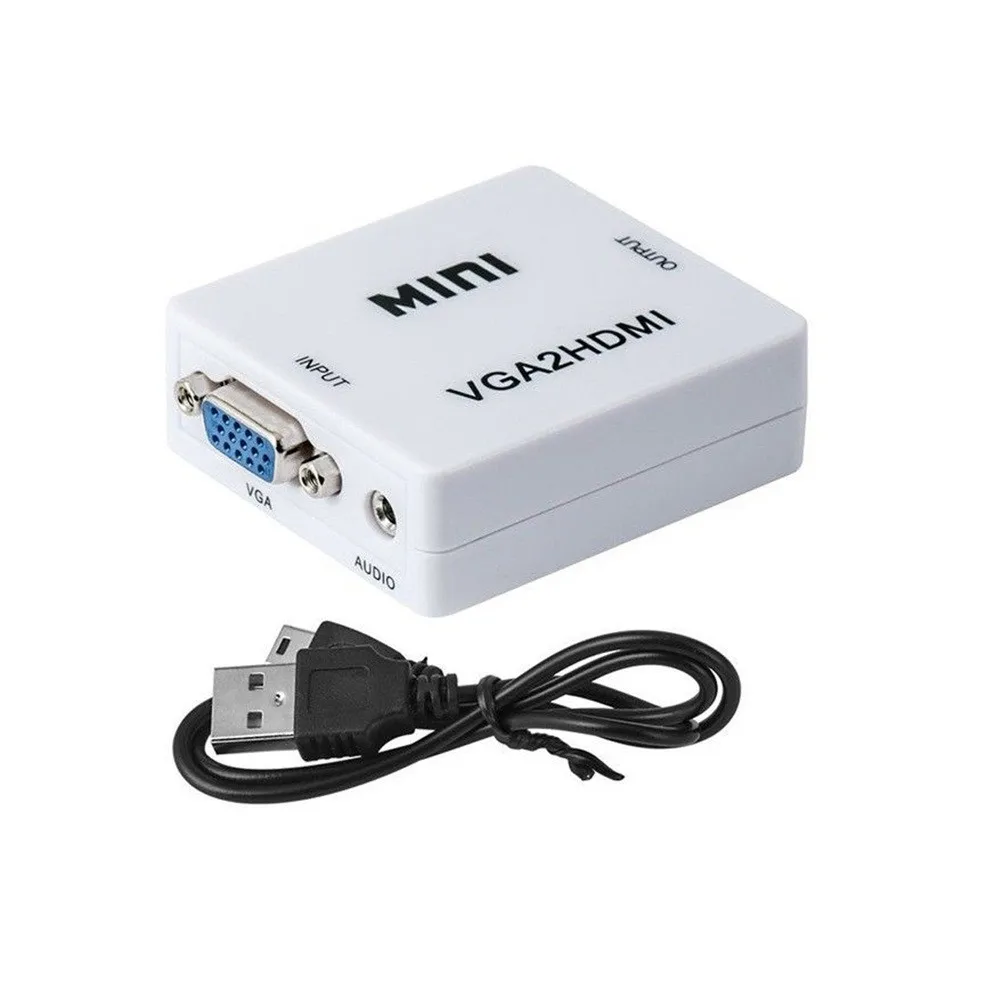 EPULA преобразователь из VGA в HDMI Разрешение к Version1.3 Женский женскому видео адаптер