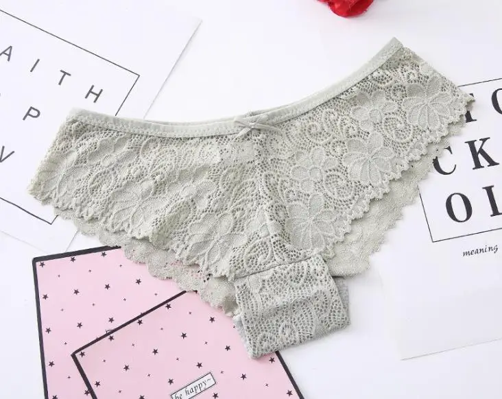 Women Underwear Sexy Lace Panties Fashion Cozy Lingerie Tempting Pretty Briefs High Quality Cotton Low Waist Cute |