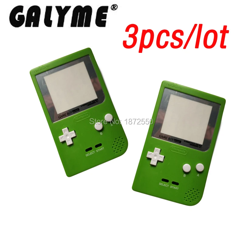Пластиковый корпус для NintendoGB GBP 3 шт./лот Apple зеленый цвет сменный консоли Ретро