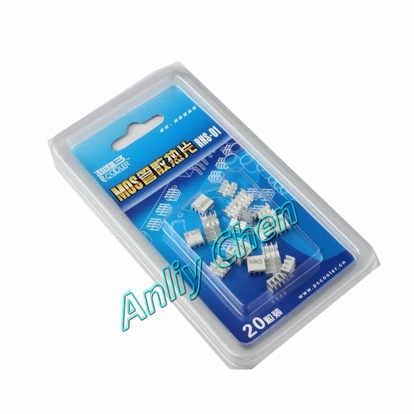 40 шт. в партии алюминиевый теплоотвод для микросхем MOS IC чип радиатор DDR VGA ОЗУ 6 35