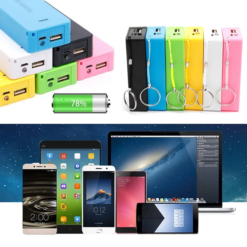 Чехол для аккумулятора 5 В 1 А 2x18650 с зарядным устройством светодиодный DIY OnePlus 2 MP3 |