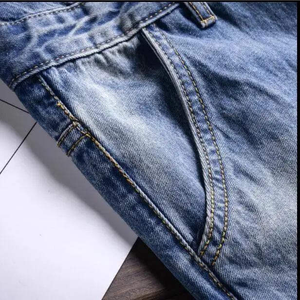 Летний Новый мужской комбинезон брюки мужские ретро джинсы с дыркой