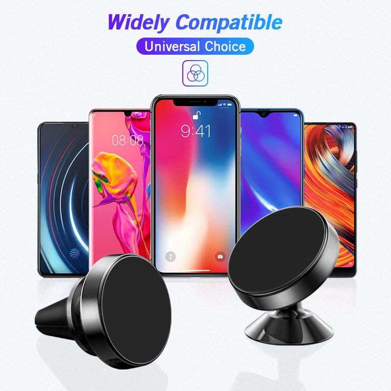 

posugear Magnetic Car Holder For iPhone XS X Xiaomi Magnet Mount Cell Phone Holder Stand For Car Air Vent Mount GPS Car Holder