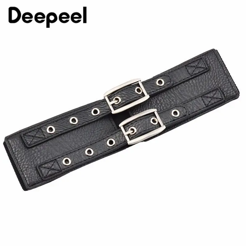 Deepeel 1 шт. простой двухрядный ремень с пряжкой из эластичного полиуретана модные