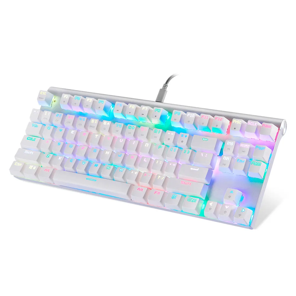 Проводная USB клавиатура VOBERRY NKRO RGB с подсветкой светодиодный оптическая 87