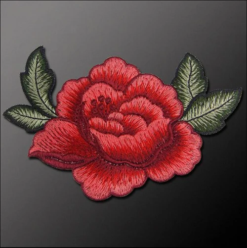 5Pcs rose Цветок аппликация с кружевной отделкой воротник шеи украшение белый швейные принадлежности аксессуары - Цвет: 5Pcs rose