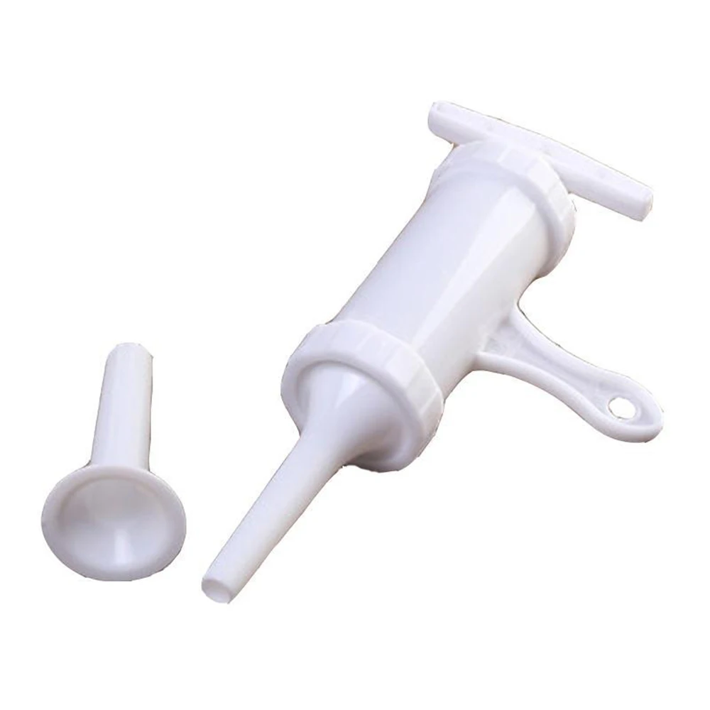 New Useful Sausage Machine Meat Stuffer Filler Hand Operated Salami Maker+Funnel Food Grade Quality Manual Dropshipping | Дом и сад